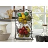 image:imageSunnyPoint 2Tier Metal Mini Countertop Fruit Storage Basket Antique Black