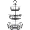 image:imageSunnyPoint Countertop French Country 3 Tier Wire Basket Stand For Storing amp Organizing Eggs And More 3 Tier Black