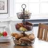 image:imageSunnyPoint Countertop French Country 3 Tier Wire Basket Stand For Storing amp Organizing Eggs And More 3 Tier Black